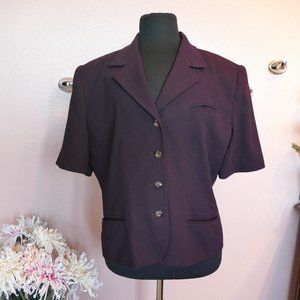 Kasper Purple Blazer- Size 14